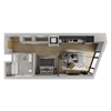 JR. 1 Bedroom C